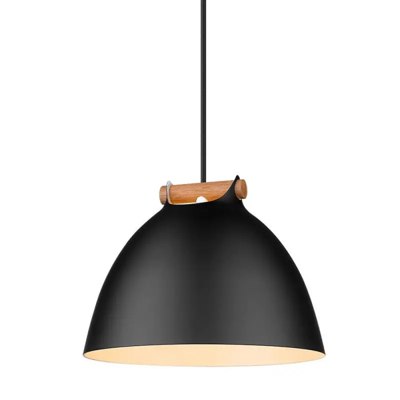 ARHUS suspension diam.24cm E27, noir / bois