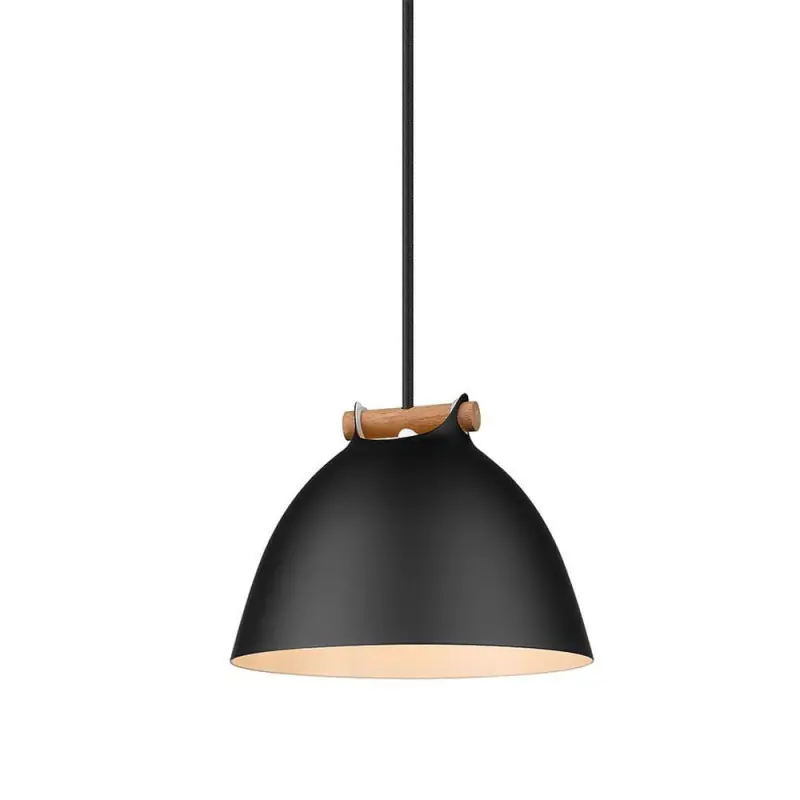 ARHUS suspension diam.18cm G9, noir / bois