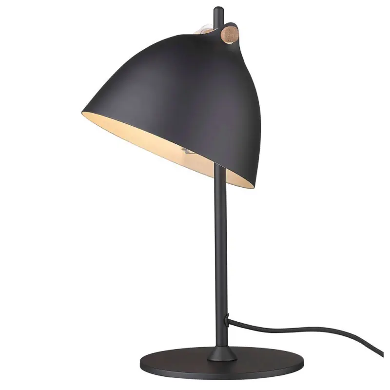 ARHUS lampe à poser diam.18 G9, noir / bois