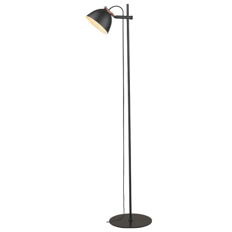 ARHUS lampadaire 1L diam.18 G9, noir / bois