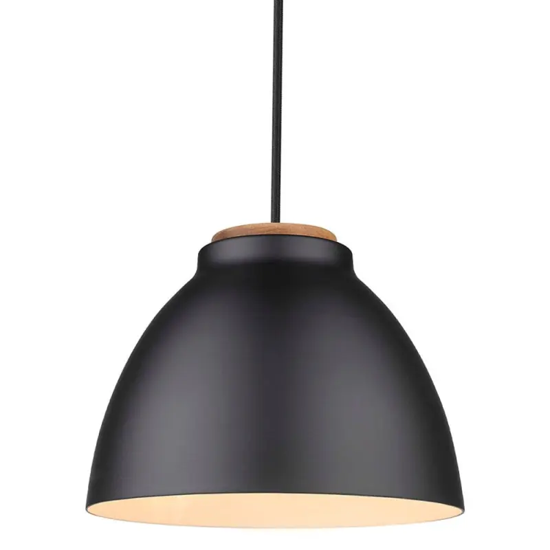 NIVA suspension diam.24 E27, noir / bois