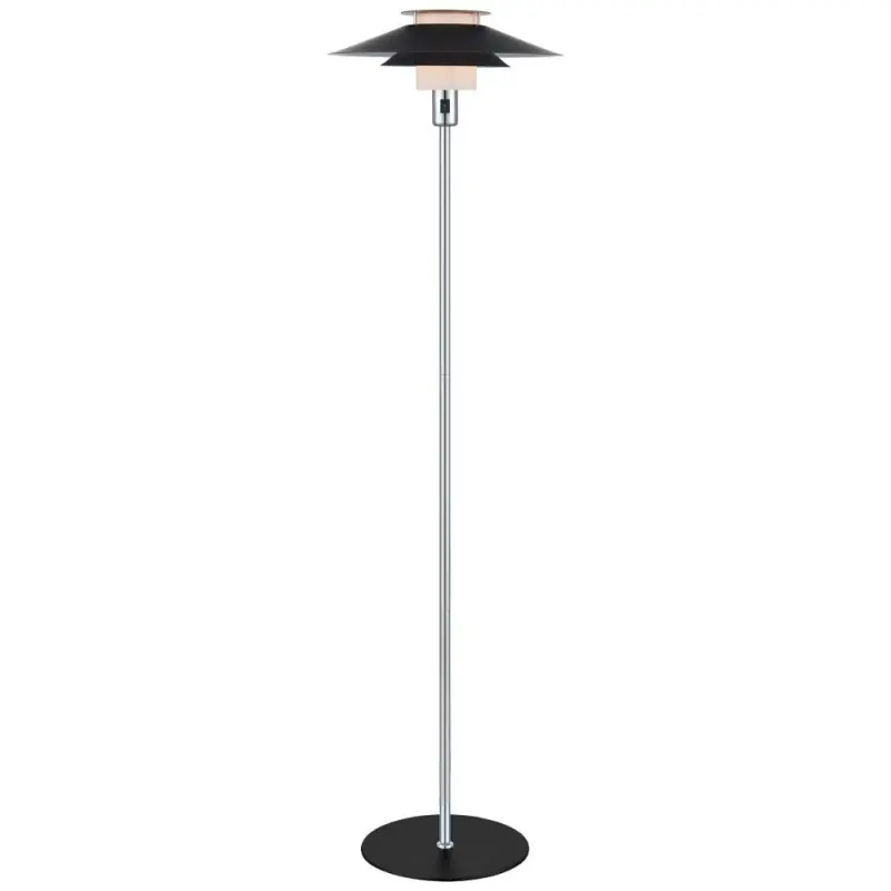 RIVOLI lampadaire diam.40 noir/chrome