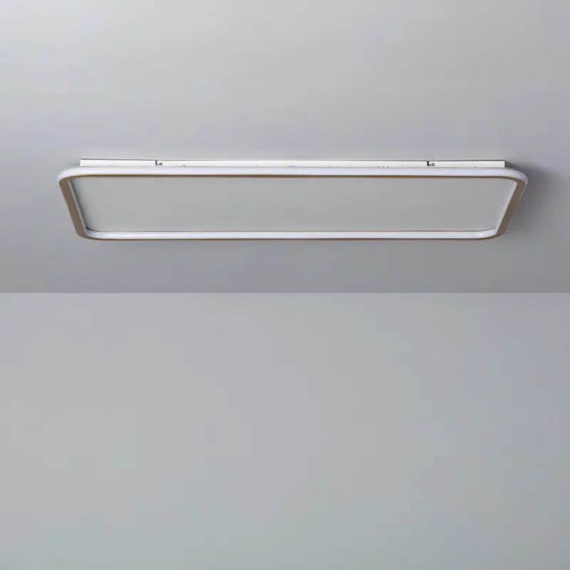 Applique plafonnier led 50w cct-métal rectangulaire 90cm-1400lm