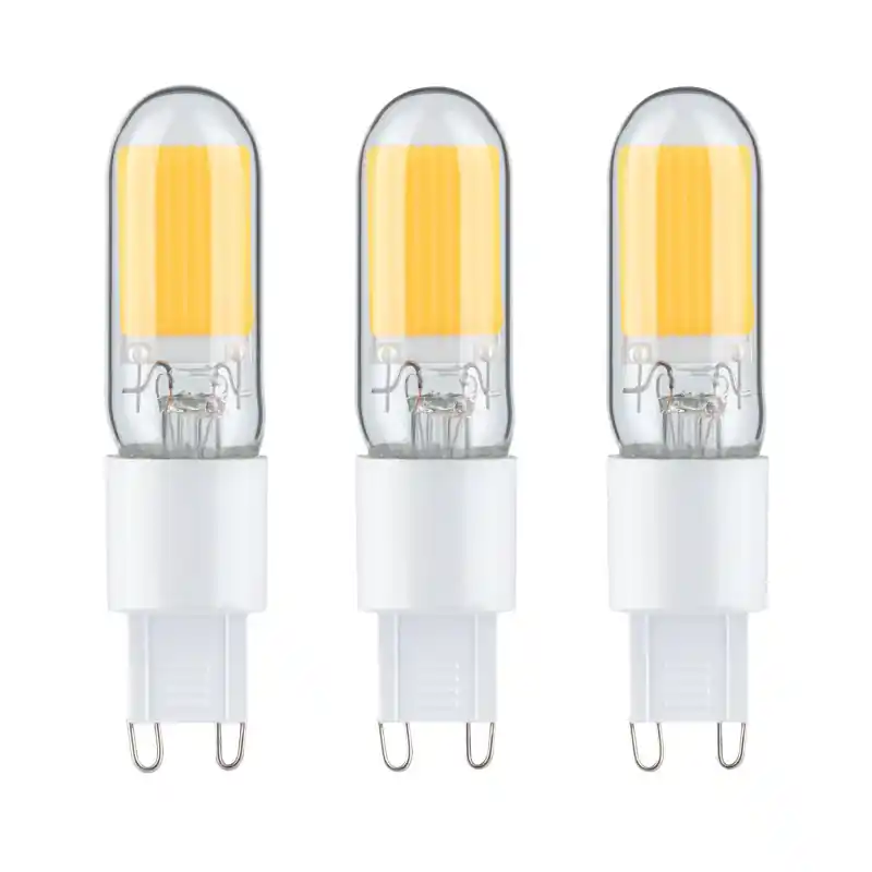 LED x3 bi-pin G9 250lm 2,2W 2700K verre 230V