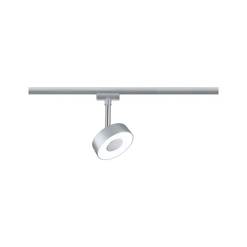 Spot URail Circle 1x5W 4000K Chrome dép /Chrome 230V Métal/plastique grd