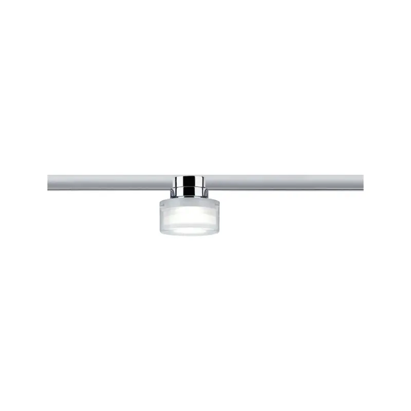 URail Ceiling Topa 1x5,2W Chrome /Clair/Satin 230V Métal/Acrylique