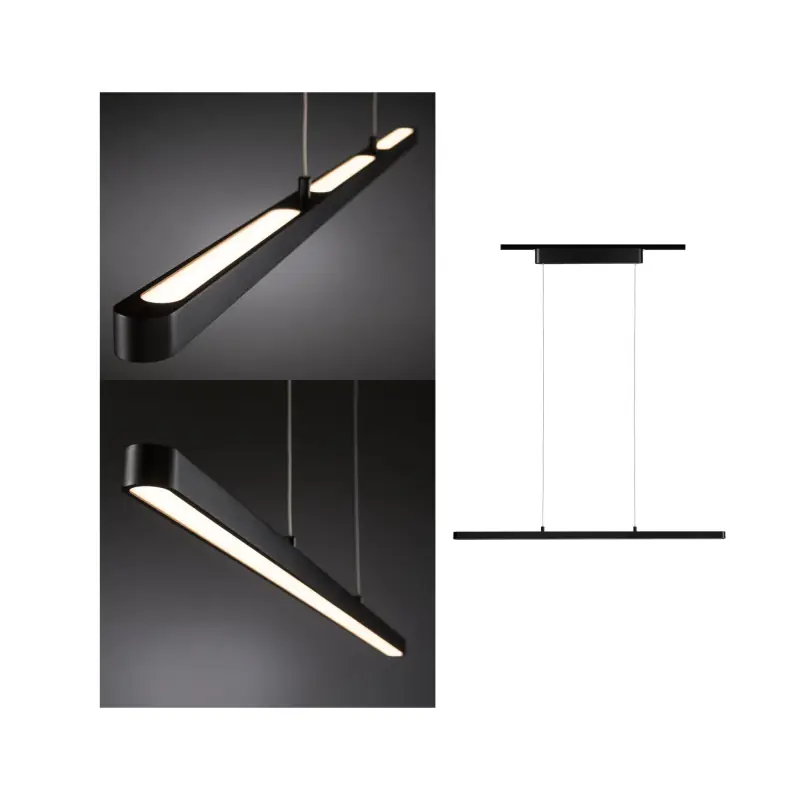 Suspension URail Lento 42W Noir dép 230 V, métal gradable