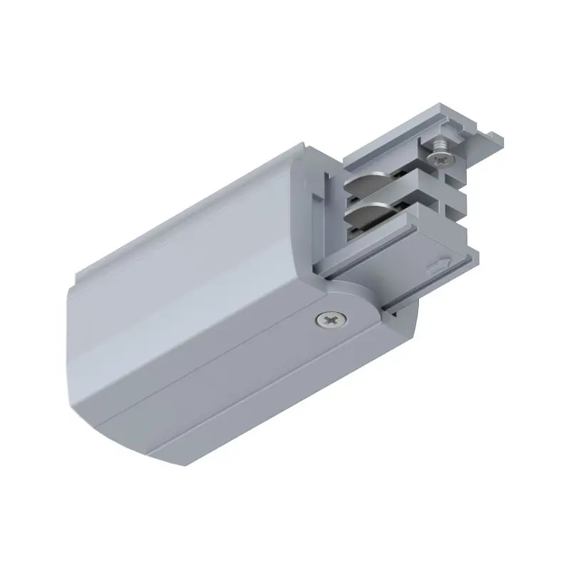 End Feed ProRail3 gauche Argent 230V métal/plastique 3 phases