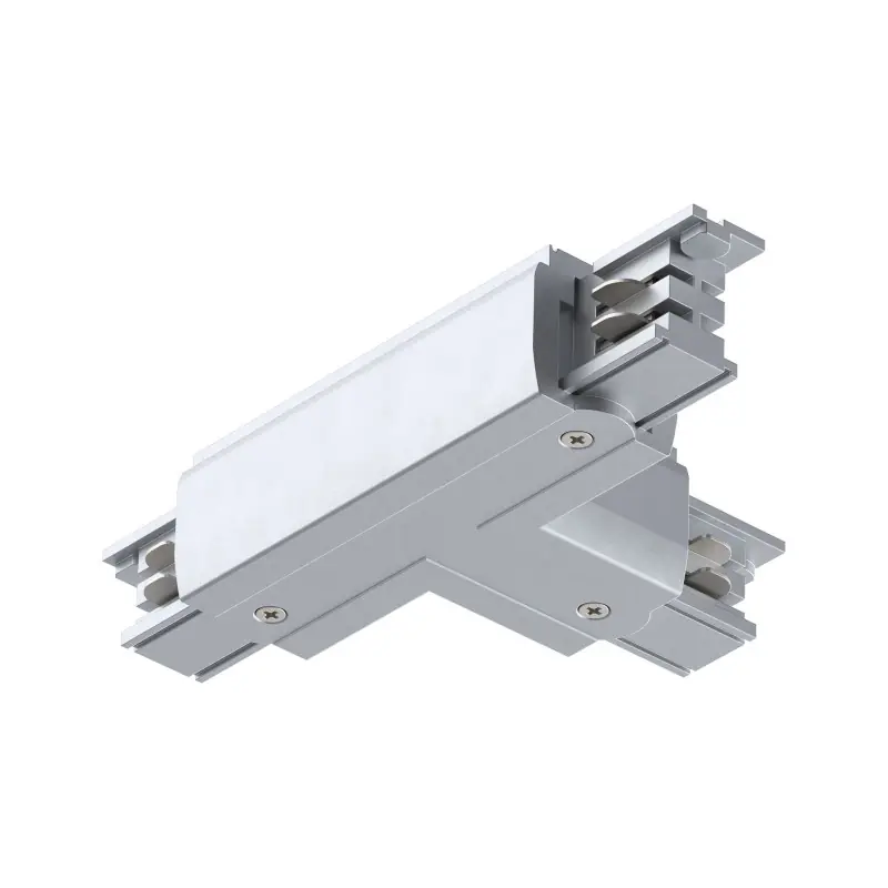 Connecteur T ProRail3 Terre droite Arg 230V métal/plastique 3 phases