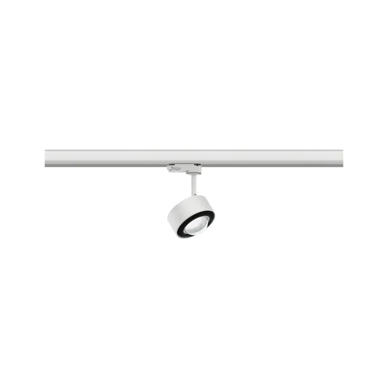 Spot ProRail3 Aldan 1x9W Blanc/Noir 230V métal 4000K 3 phases dimmable