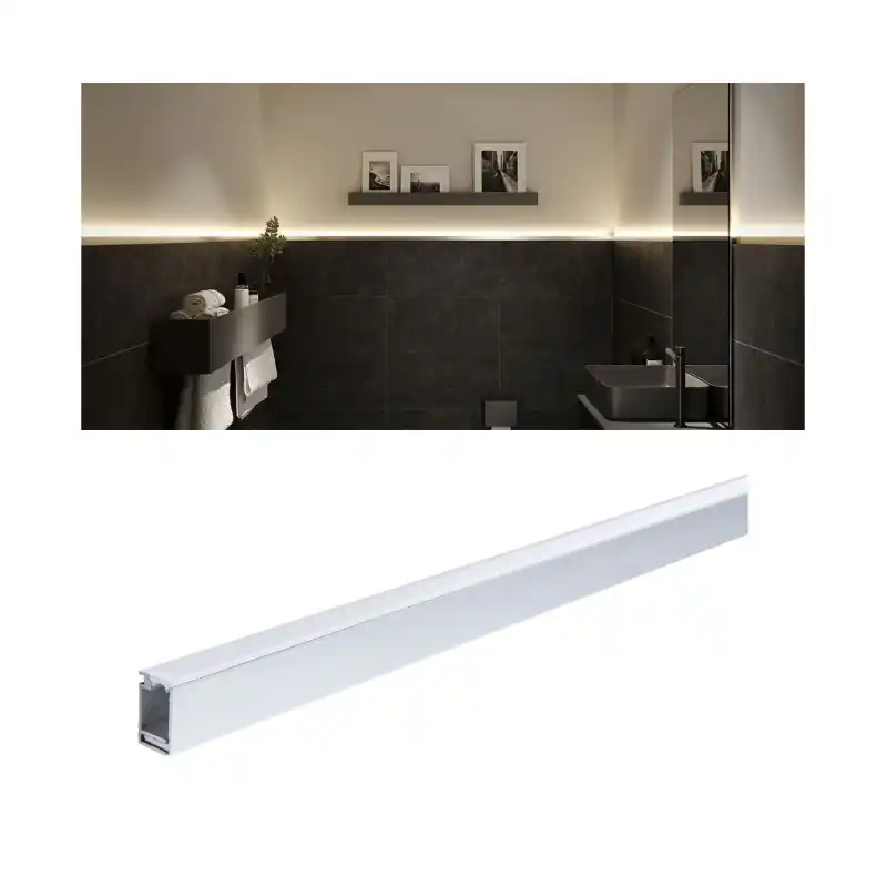 Profilé en saillie LumiTiles Top 2m avec diffuseur Alu anodisé/Satin
