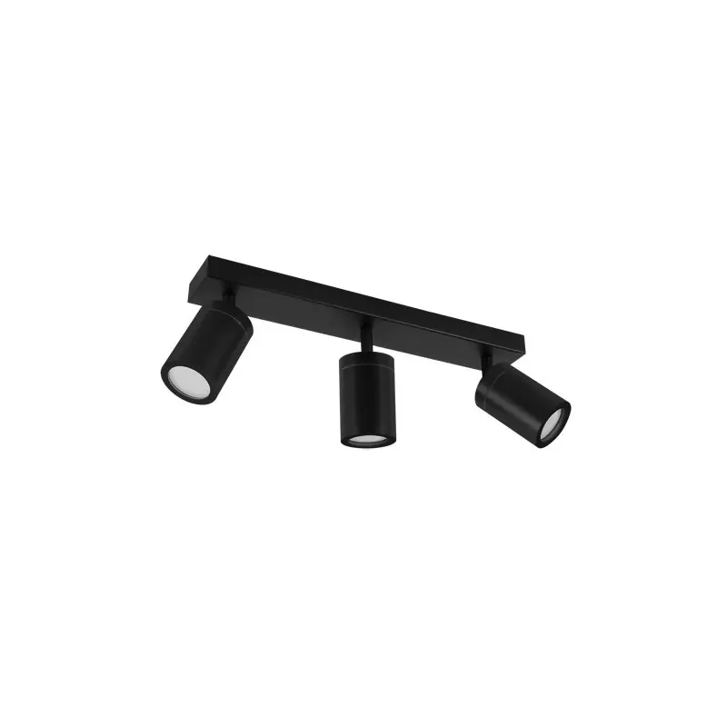 Applique spot sdb TENOR GU10 3L NOIR ip44
