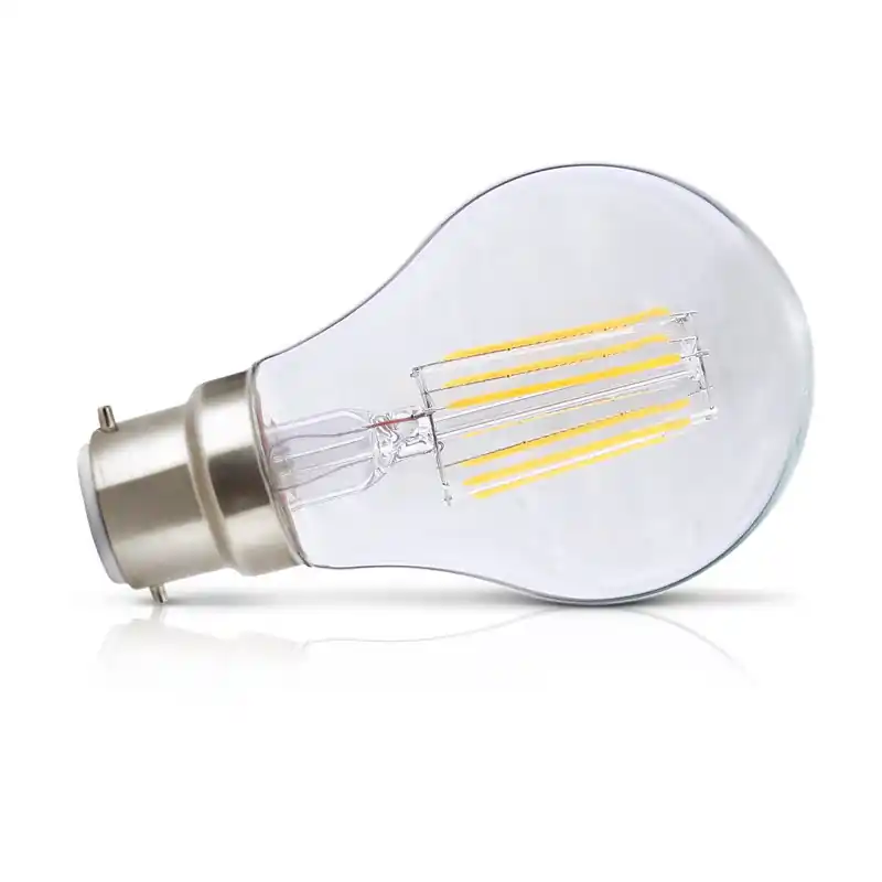 LED FIL COB BULB B22 8W 2700K CLR BLISTER