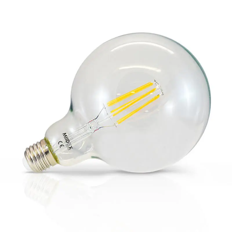 LED FIL COB GLOBE G125 E27 8W 2300K CLR BOITE