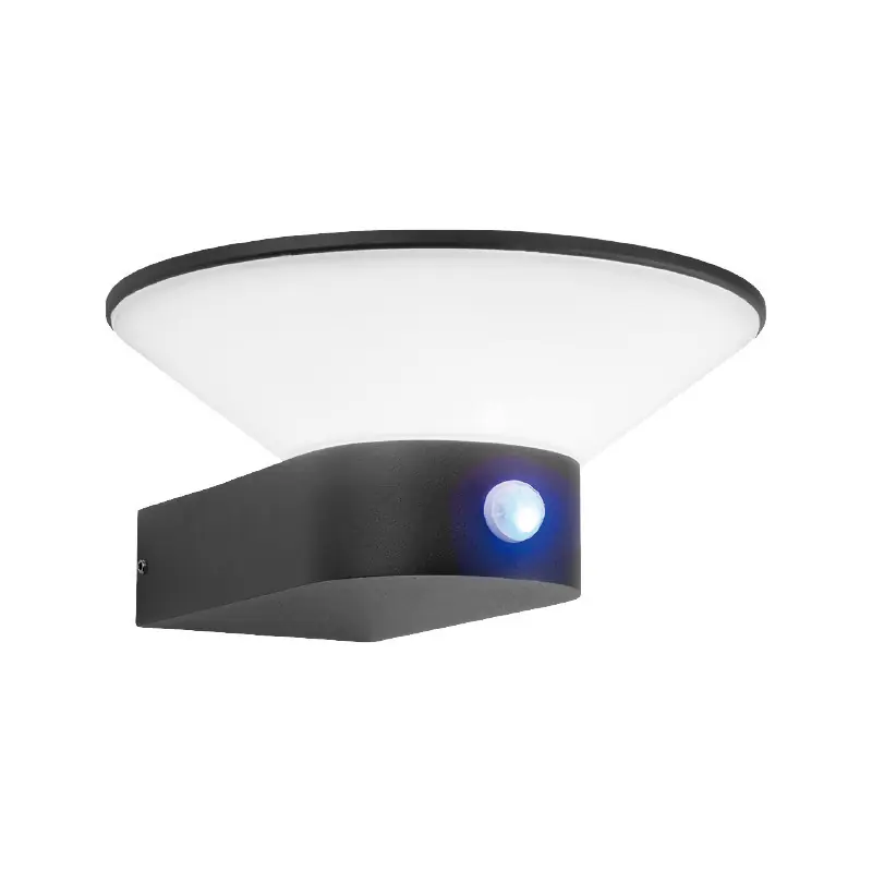 Applique Murale LED + Détecteur 13 Watt 3000K Gris anthracite