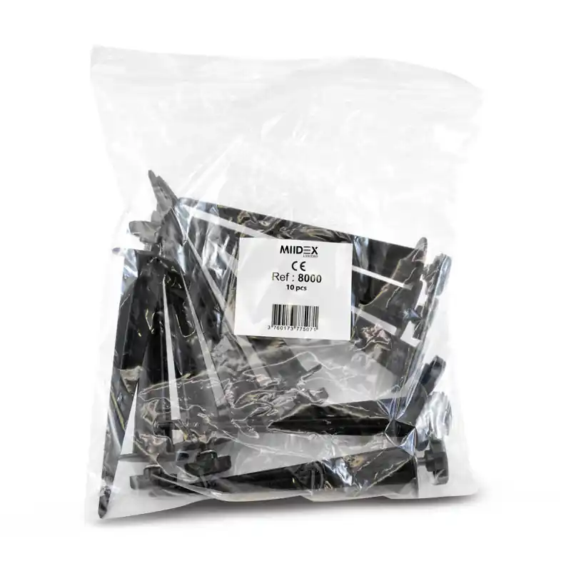 LUMOS ACCESS PROJECT PIQUET DE FIXATION ALU NOIR PACK DE 10