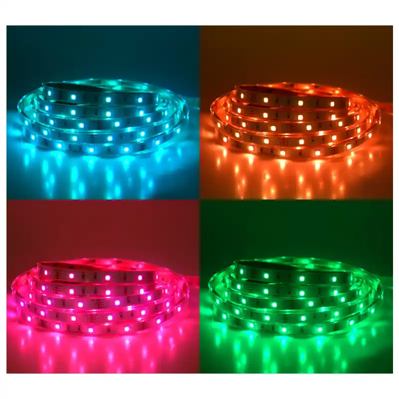 BANDEAU COULEURS 5M 30LED ET 7,2W/M IP67 12V SILICON