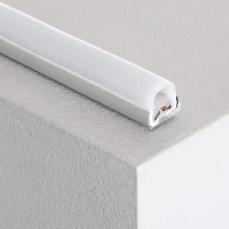 1m profilé aluminium au mètre pour ruban led neon flexible 180