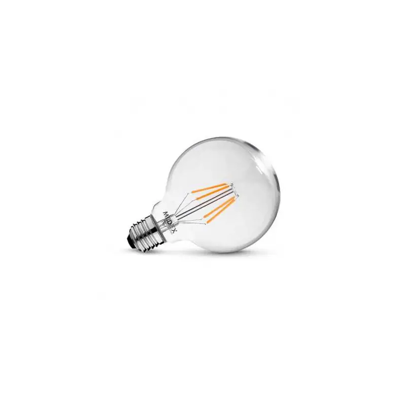Ampoule led filament culot e27 verre clair 125mm-4000k-variable
