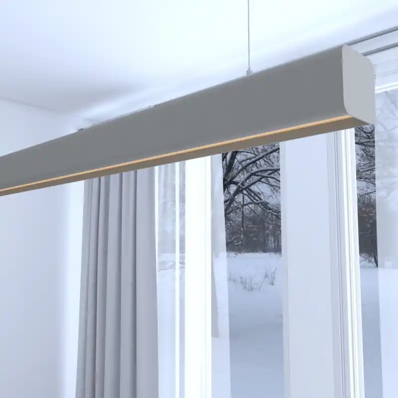 Suspension barre grise profilé led 50cm-100cm-150cm-200cm