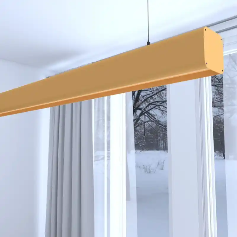 Suspension barre jaune profilé led 50cm-100cm-150cm-200cm