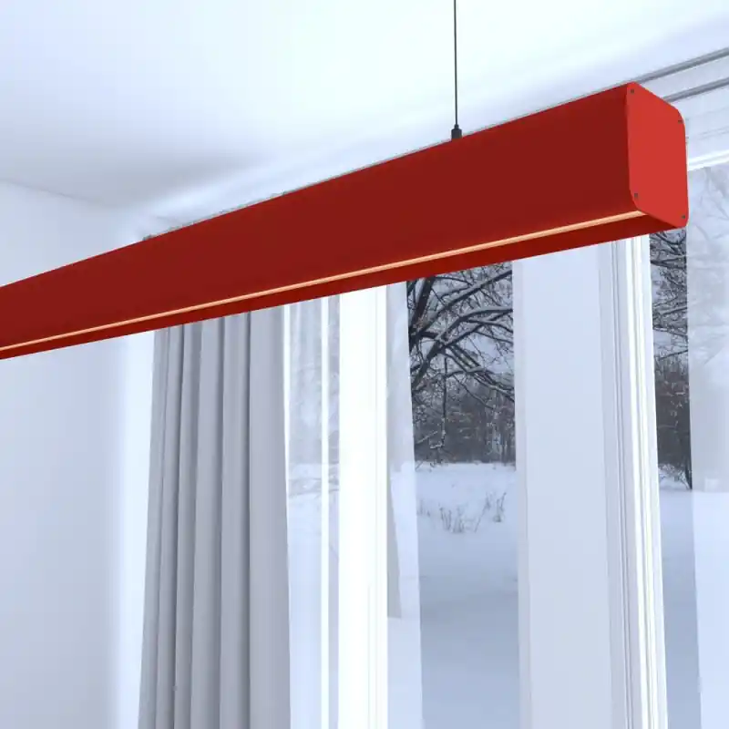 Suspension barre rouge profilé led 50cm-100cm-150cm-200cm