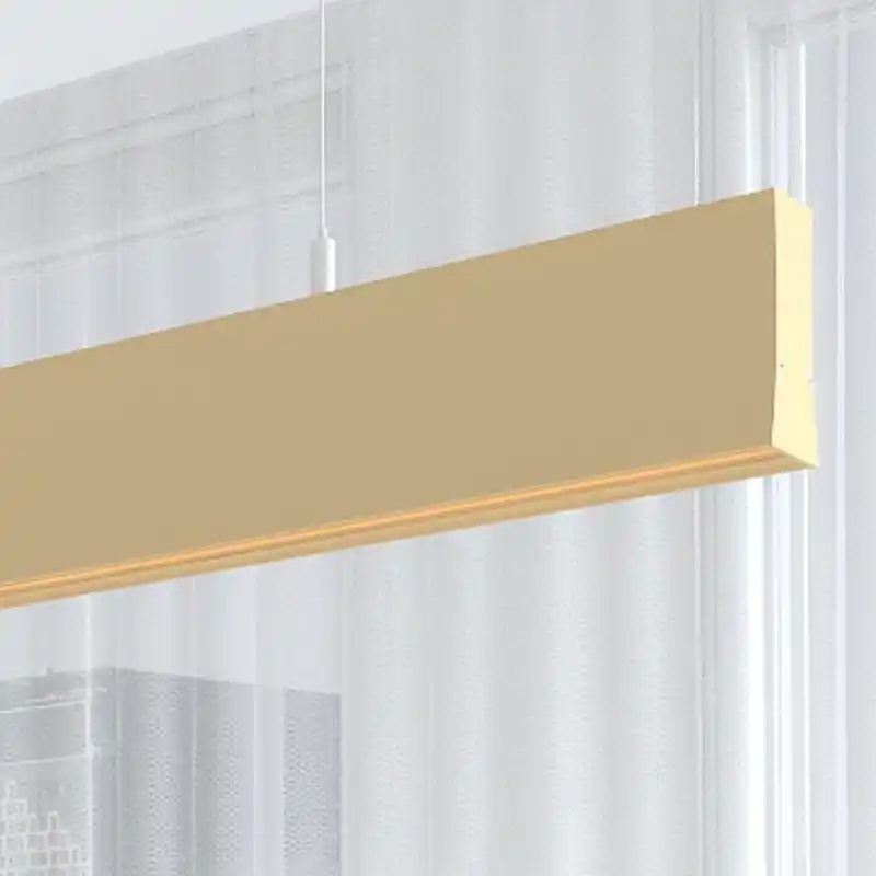Suspension beige barre profilé led 50cm-100cm-150cm-200cm