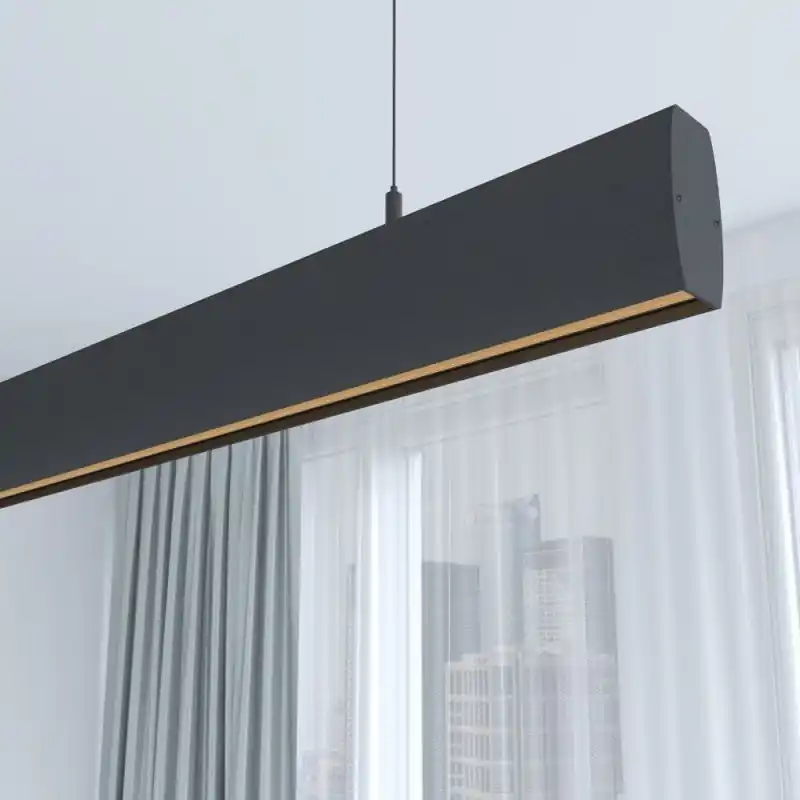 Suspension barre grise profilé led 50cm-100cm-150cm-200cm
