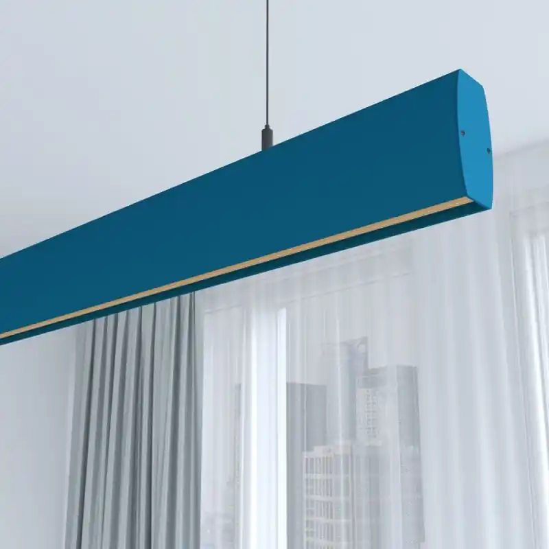 Suspension bleu barre profilé led 50cm-100cm-150cm-200cm