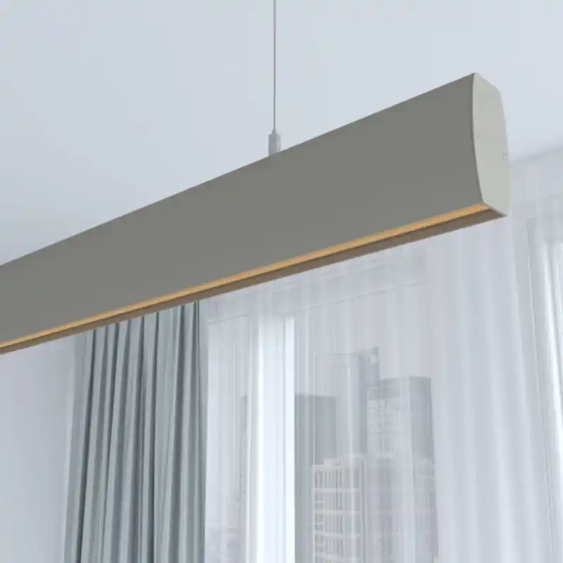 Suspension barre profilé gris clair led 50cm-100cm-150cm-200cm