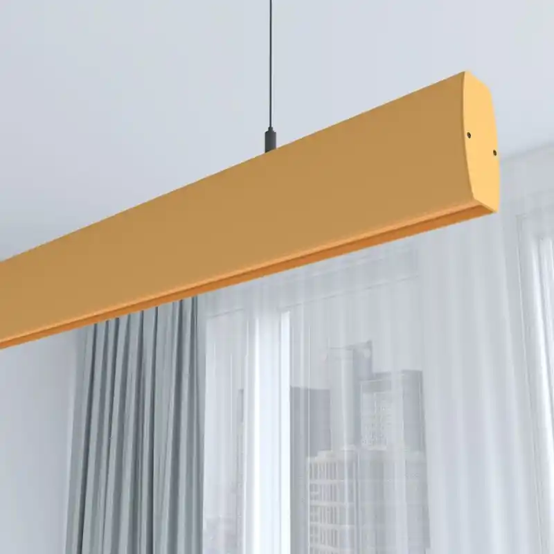 Suspension jaune barre profilé led 50cm-100cm-150cm-200cm