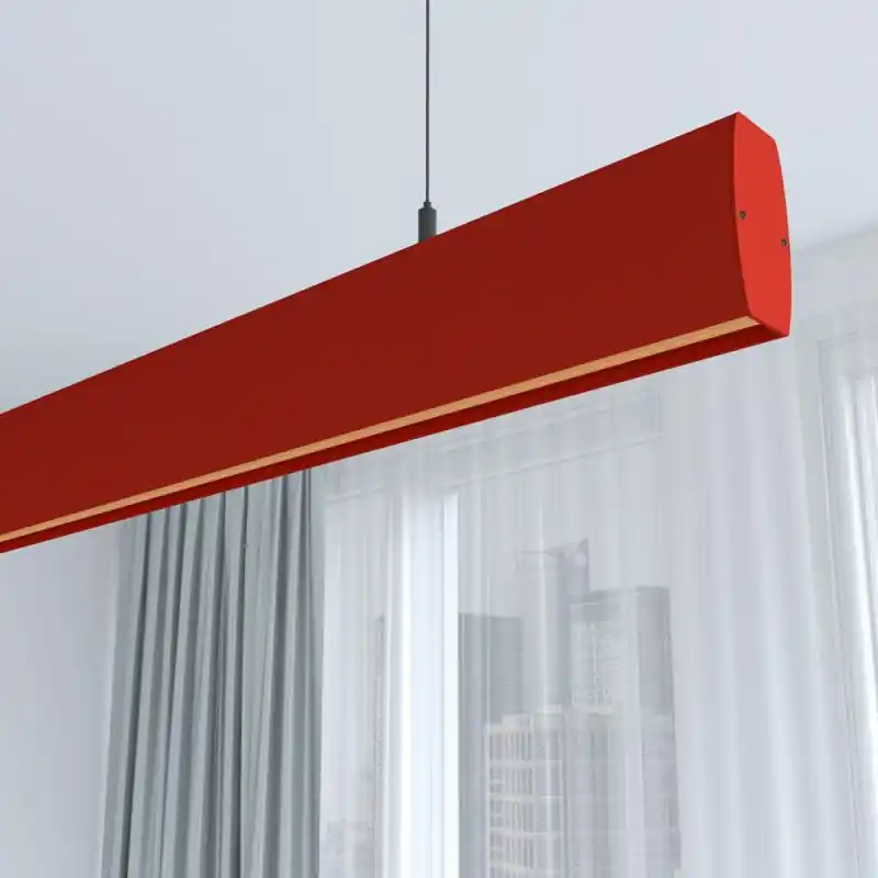 Suspension rouge barre profilé led 50cm-100cm-150cm-200cm
