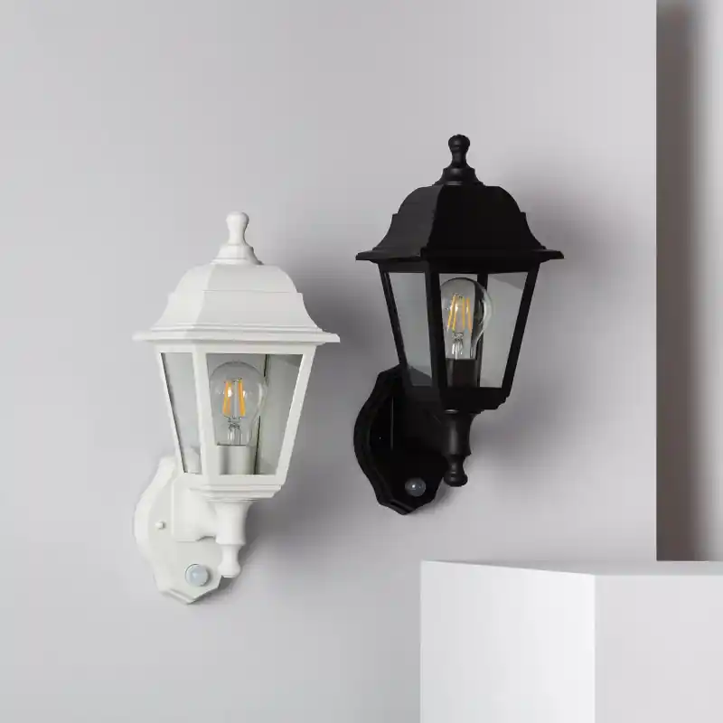 Applique détecteur lanterne extérieur-culot e27-ip44_220v