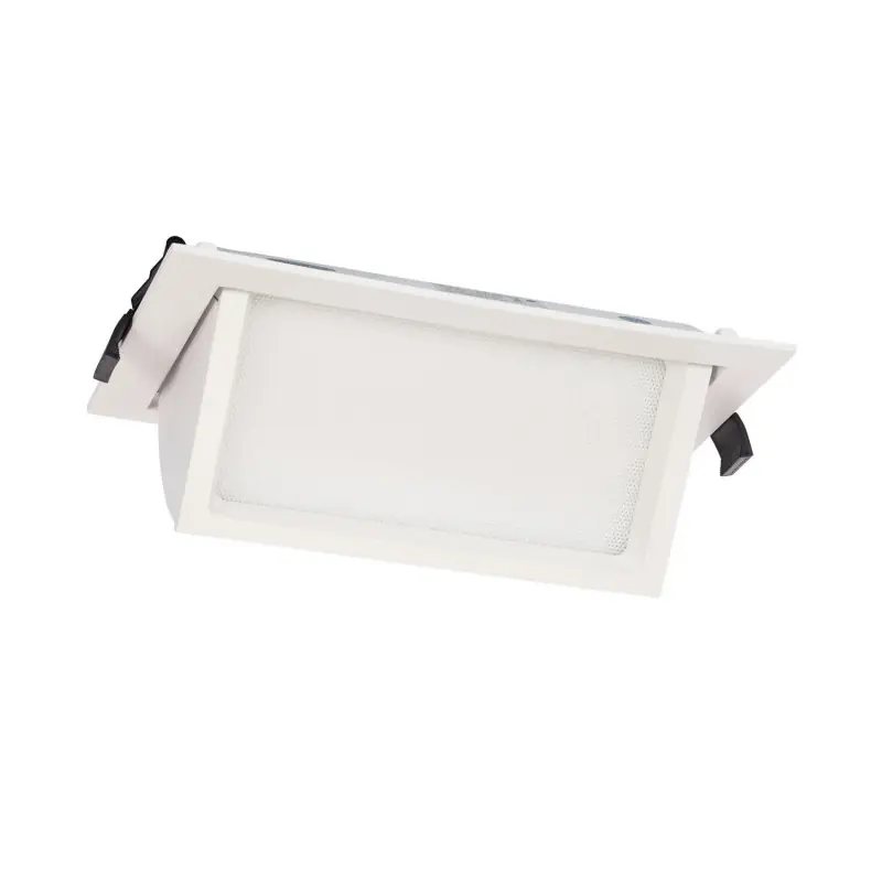 Encastrable led Osram orientable rectangulaire blanc type halogène iodure 240x145mm-5700 lumens-400w