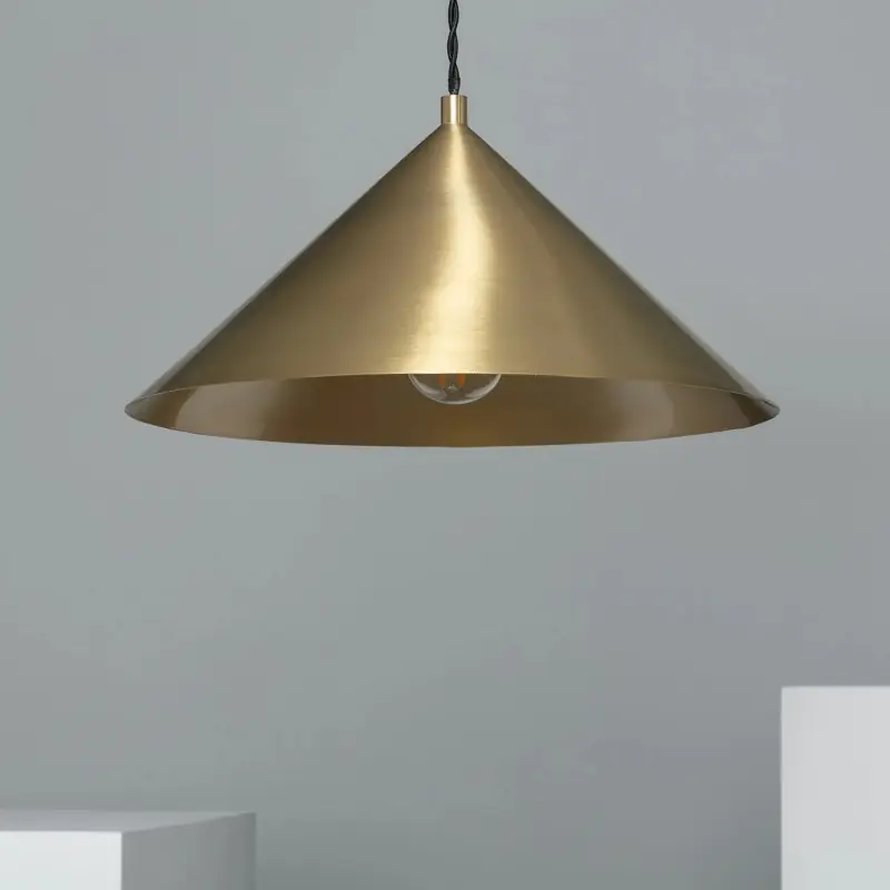 Suspension luminaire suspendu métal doré culot e27