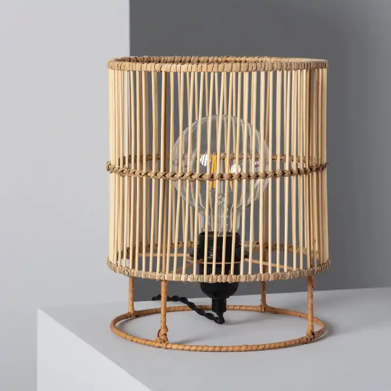 Lampe a poser de table culot e27 style cage
