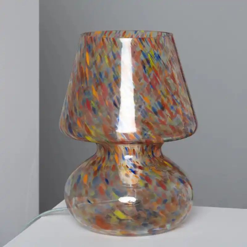 Lampe à poser verre de table culot e14