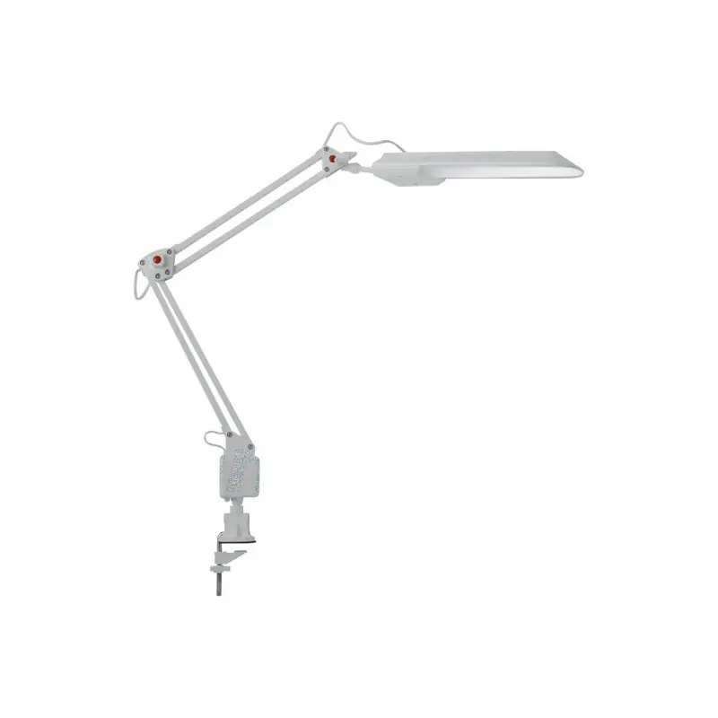 HERON II LED W Lampe de bureau LED pince blanche