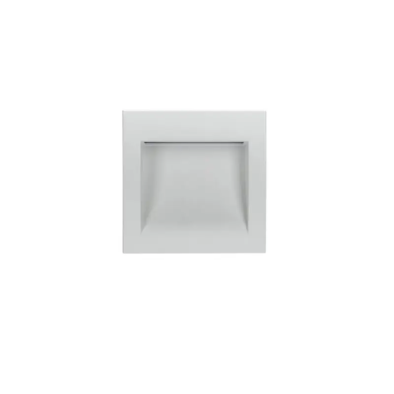 Applique balisage extérieur 4w led mural carré blanc-360 lumens étanche ip65