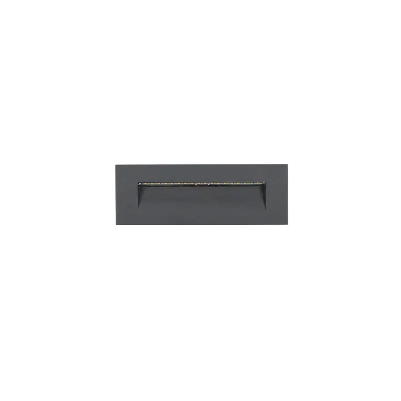 Spot balisage 6w LED rectangulaire escalier mur encastrable noir ou blanc