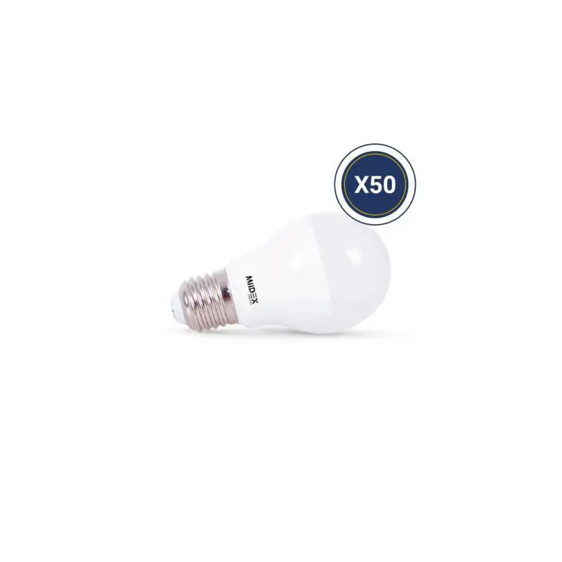 LED 6W BULB E27 3000K BOITE PACK DE 50