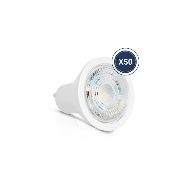 LED 6W GU10 3000K 75° BOITE PACK DE 50