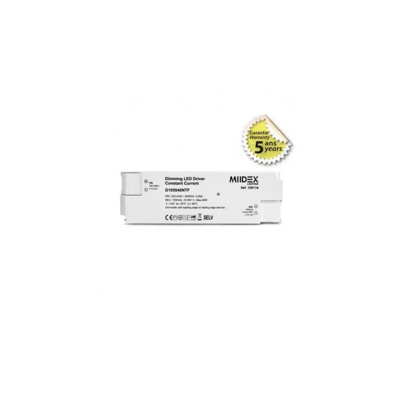 ALIM LED 20-40V DIM COUPURE DE PHASE 40W 1050MA IP20