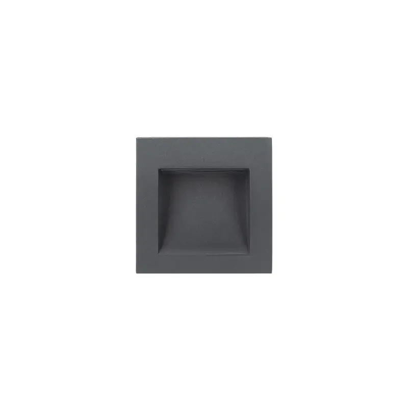 Spot de balisage à 4w LED d‘escalier mur encastrable carre blanc-noir