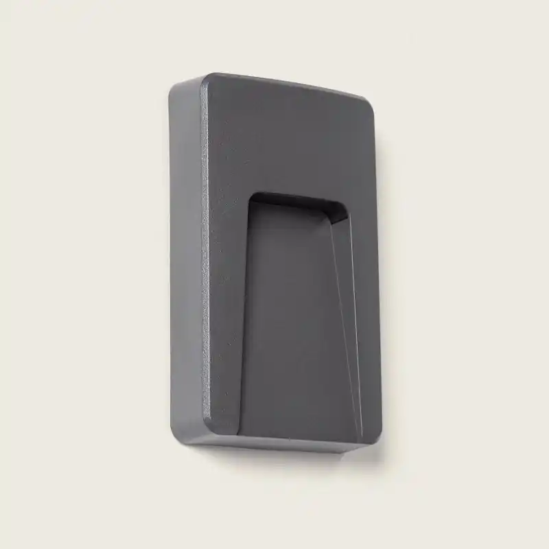 Spot de balisage à 3w LED d‘escalier mur rectangulaire gris anthracite