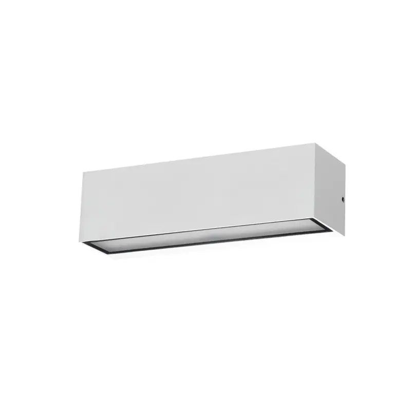 Applique murale rectangulaire blanche double led 10w ip65