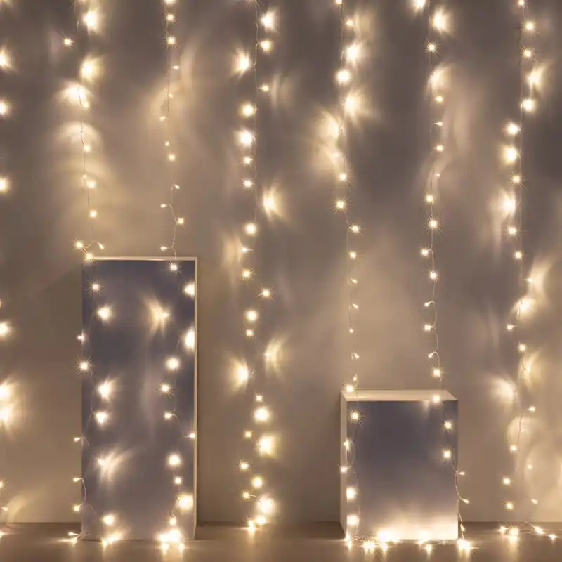 Guirlande rideau led 3m 220v 3000k ip44