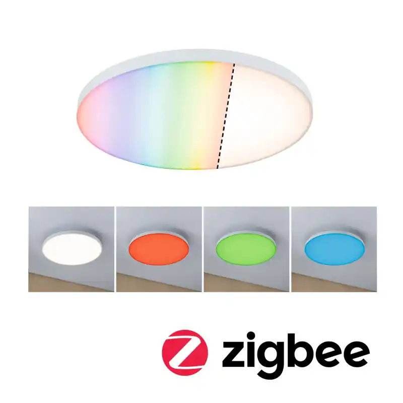 Panneau Loria 400mm 22W RGBW Zigbee blanc 230V Métal