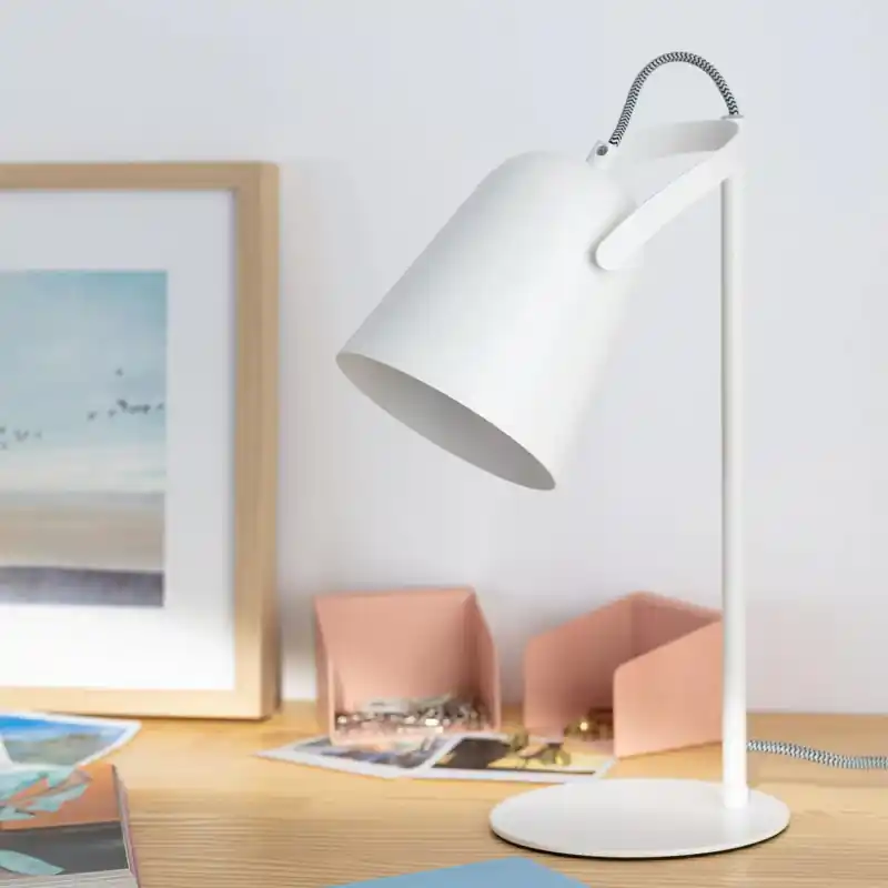 Lampe à poser métal rétro culot e14