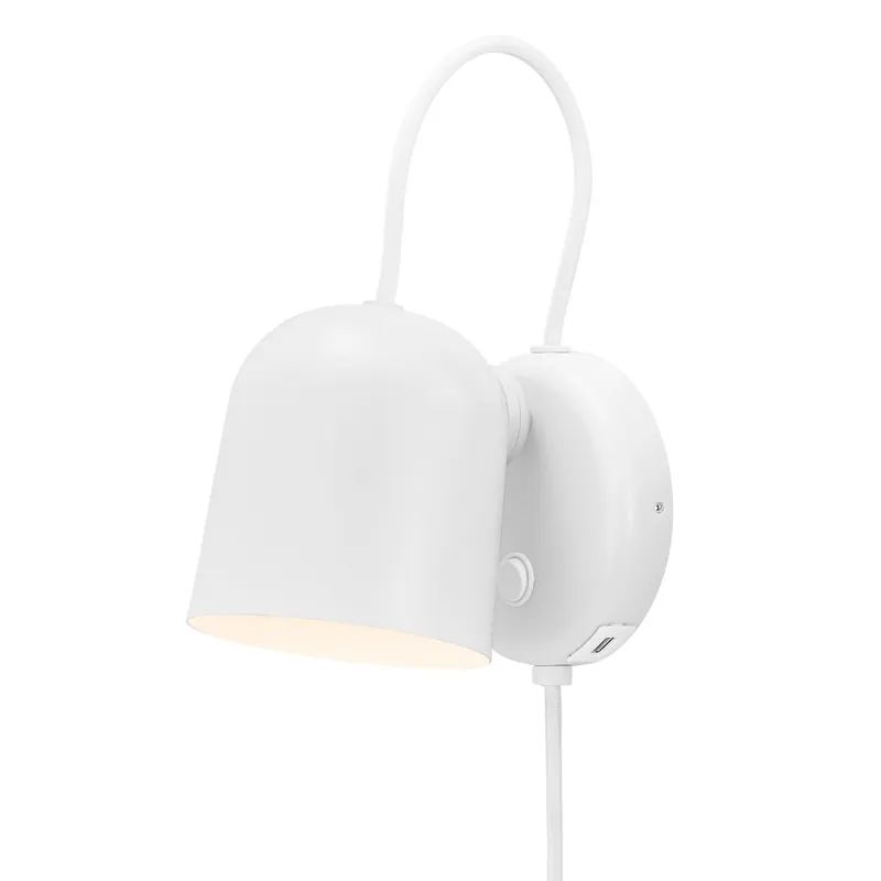 Angle GU10 | Vägglampa | Vit\\/Telegrå